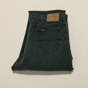 Lee Riders Denim Jeans Vintage Made in USA Casual Pants Green Men's size 38x32